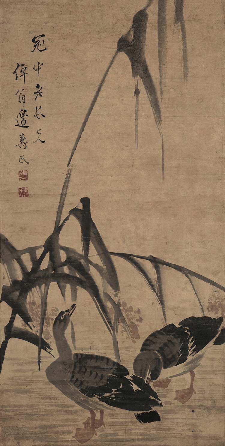 清 边寿民 芦雁图 国画高清图