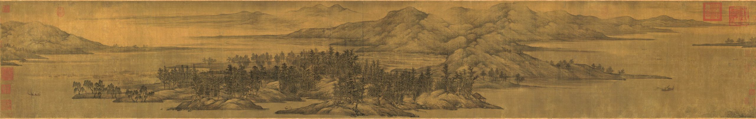 五代 董源 夏景山口待渡图