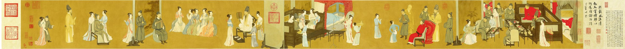 五代 顾闳中 韩熙载夜宴图卷