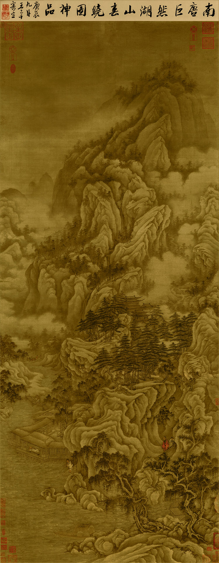 五代南唐 巨然 湖山春晓图