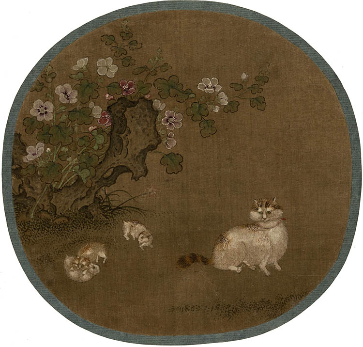 南宋 毛松 麝香图 工笔画 宋人小品
