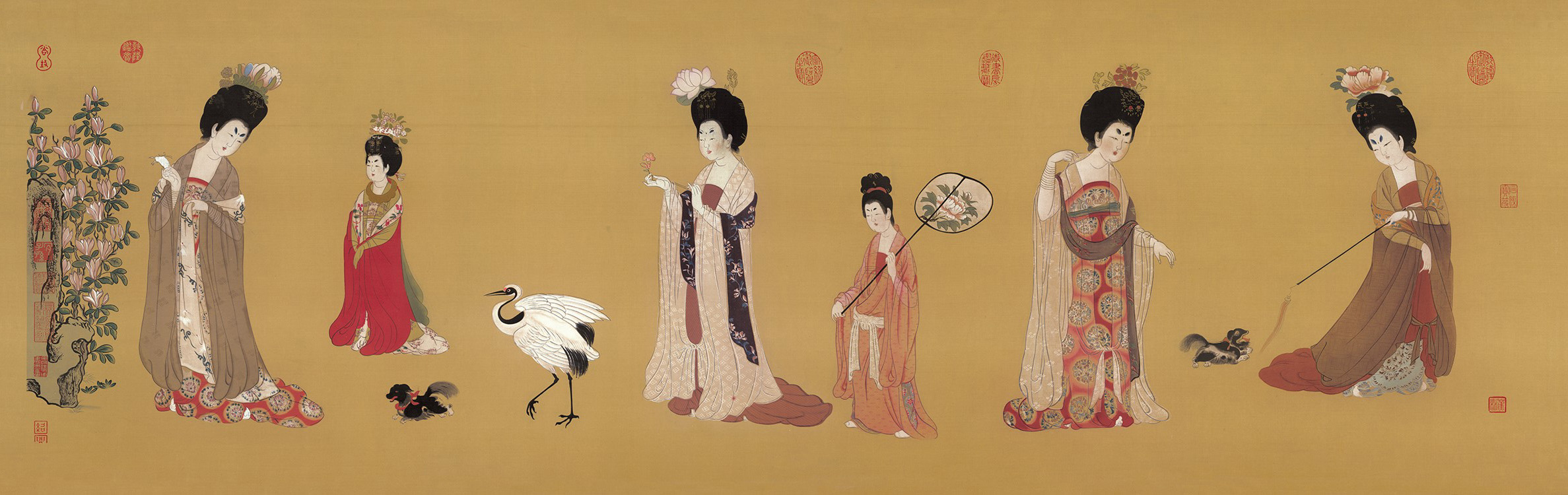 唐 周昉 簪花仕女图