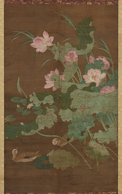 宋 蓮池水禽图 东京国立博物馆