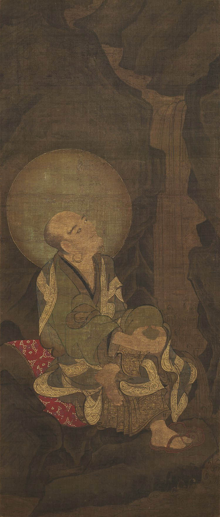 宋 金大受 十六罗汉图02.迦诺迦跋厘堕阇尊者（东京国立博物馆）