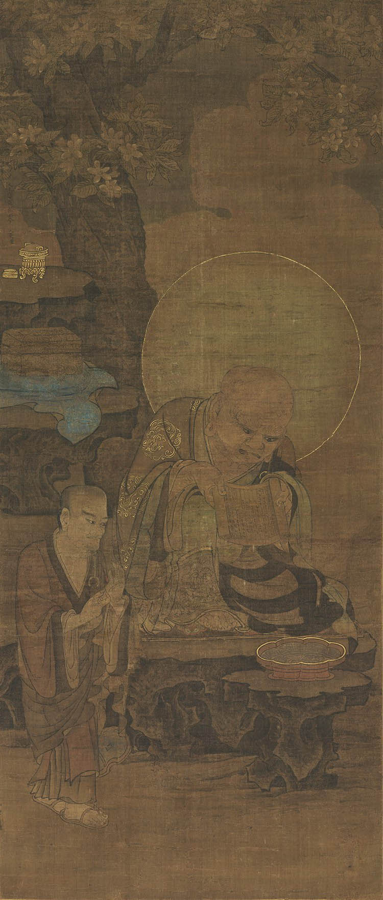 宋 金大受-十六罗汉图03.诺距罗尊者（东京国立博物馆）