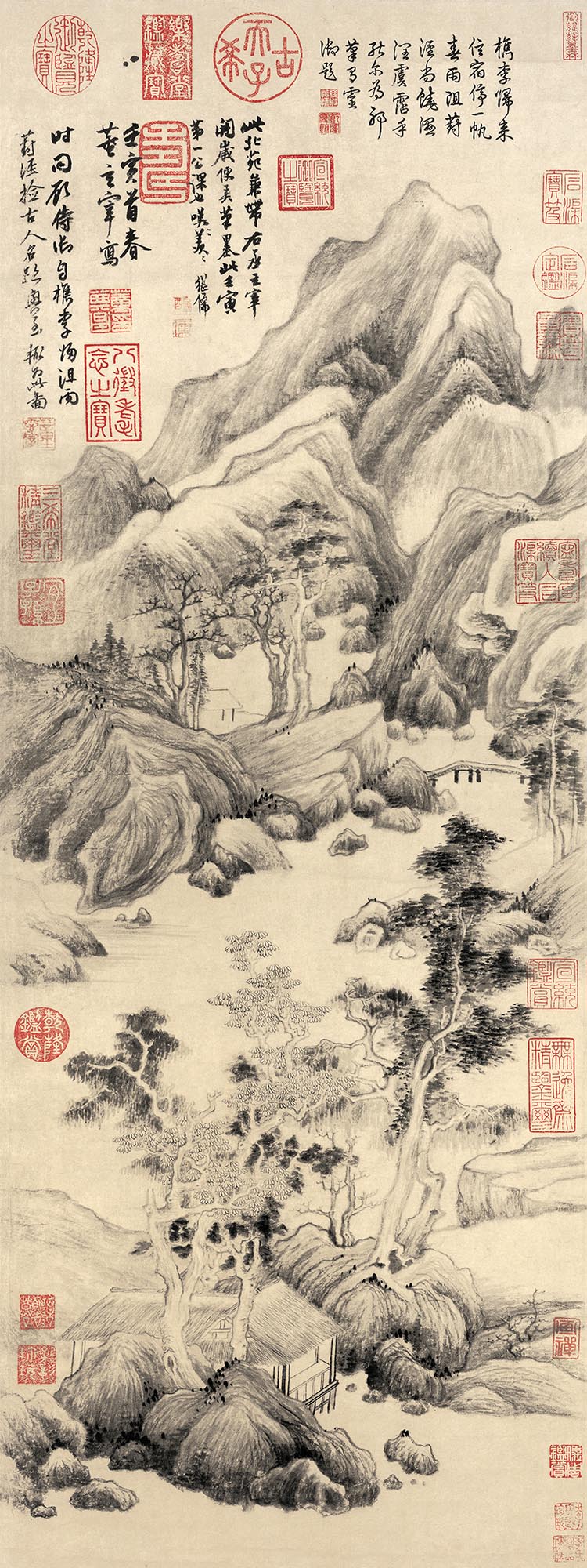 明 董其昌 葑泾仿古图（东方博古版）