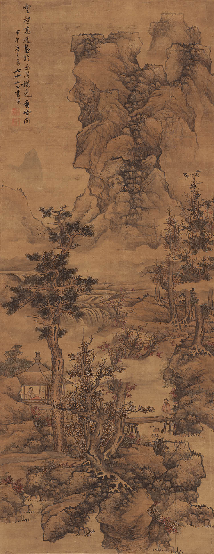 明 蓝瑛 云壑高逸图