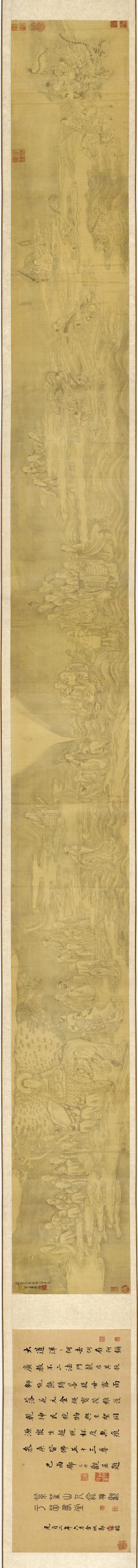 宋 李公麟 罗汉白描图