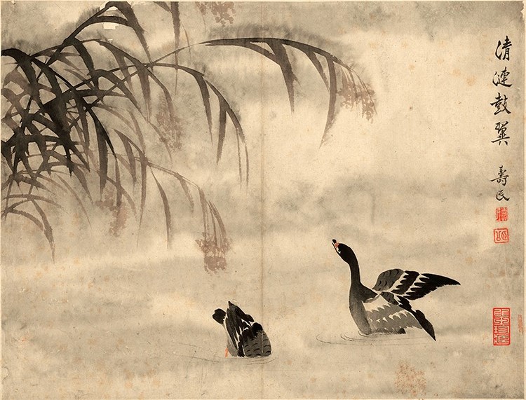 清 边寿民 芦雁图十开
