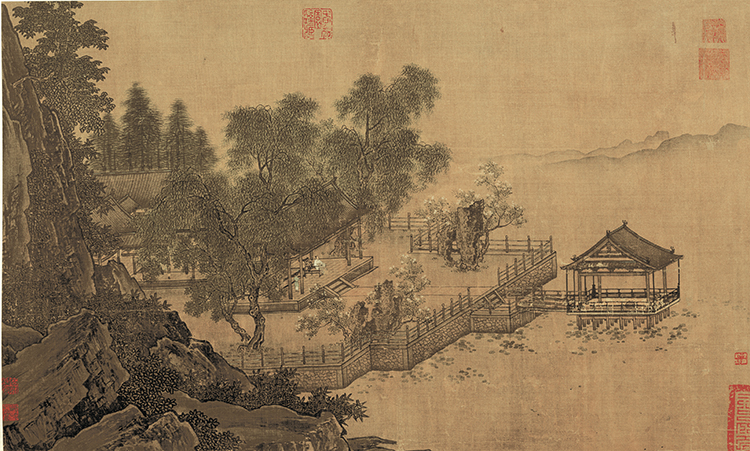 宋 刘松年 四景山水图 夏 藏于北京故宫博物院