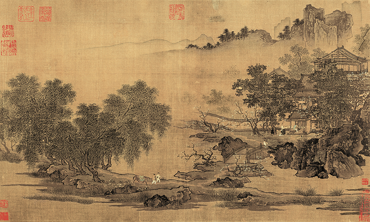 宋 刘松年 四景山水图 春 藏于北京故宫博物院