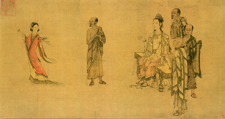 宋 刘松年 天女献花图台北故宫博物院藏