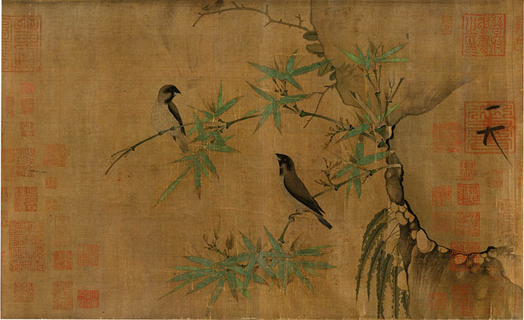 宋徽宗 赵佶 竹禽图