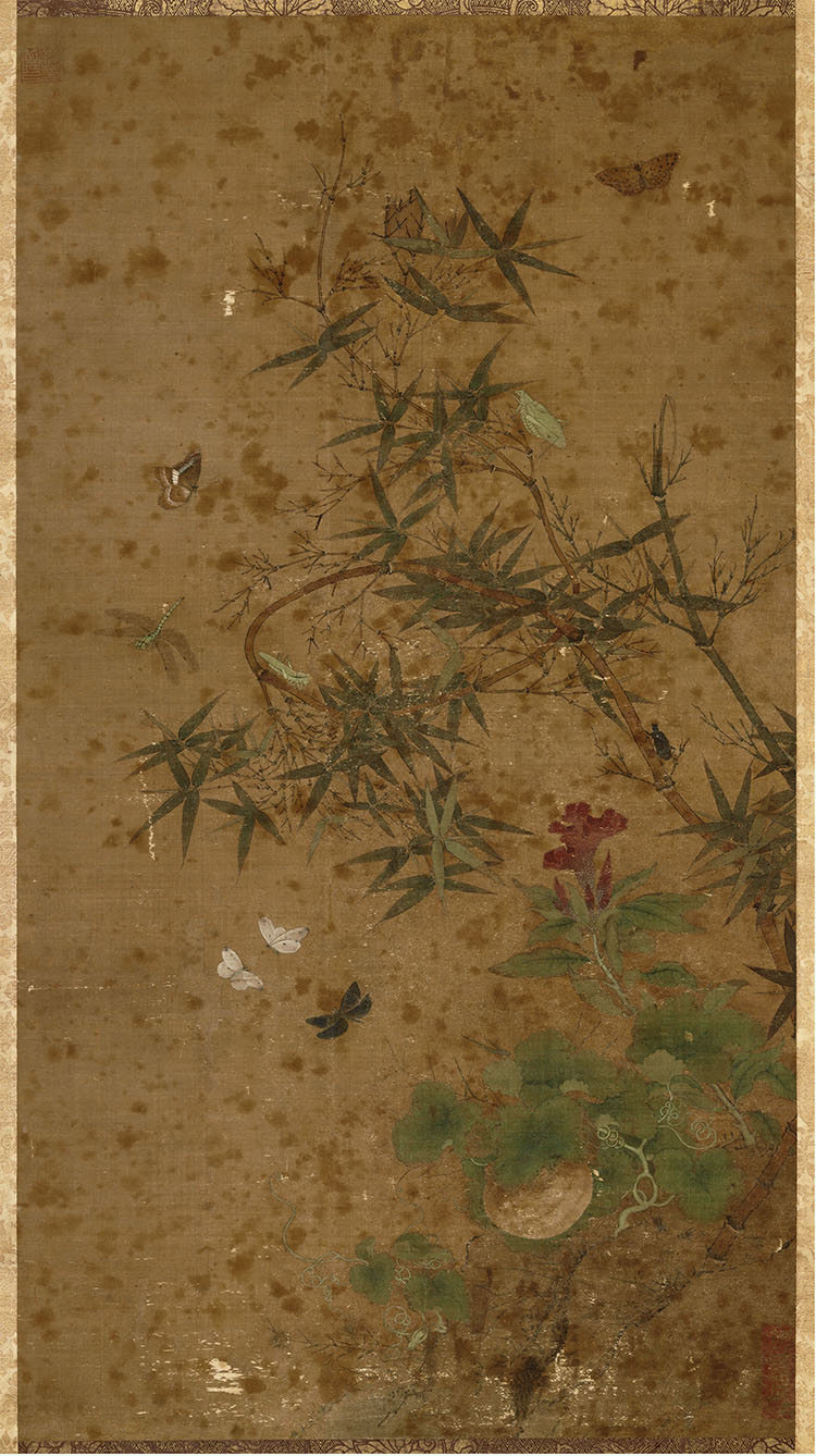 宋 赵昌  竹虫图轴 东京国立博物馆藏