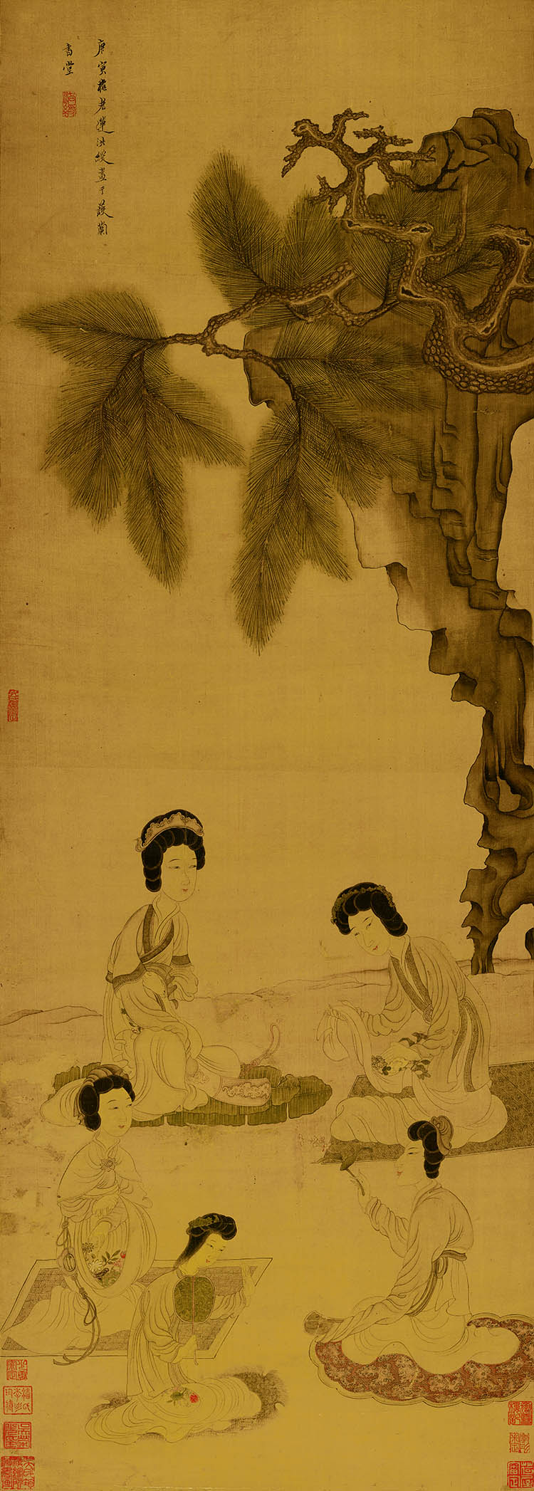 明 陈洪绶 斗草图