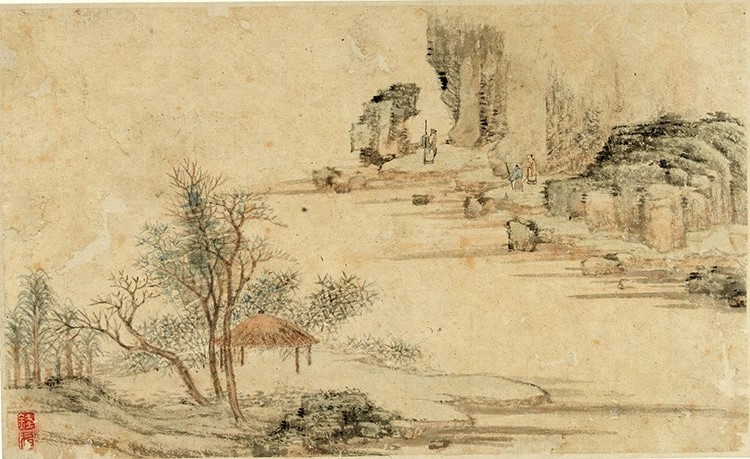 明 钱旭 山水册页7