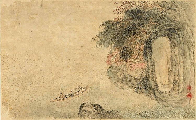 明 钱旭 山水册页8