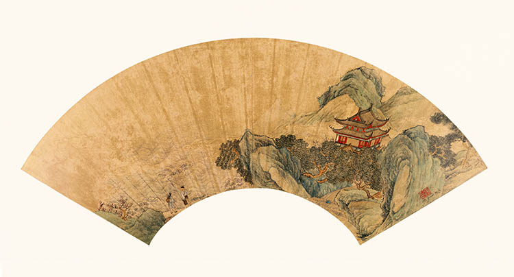 明 仇英扇面6 山水图