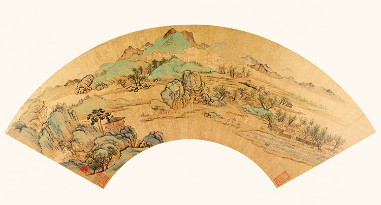 明 仇英扇面8 山水图