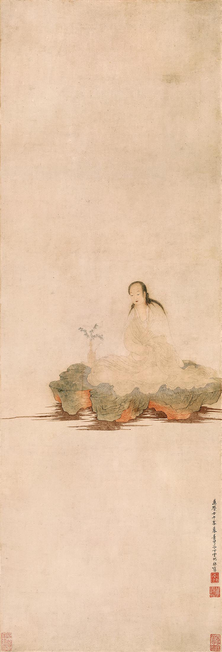 明 丁观鹏 观音图 高清图下载