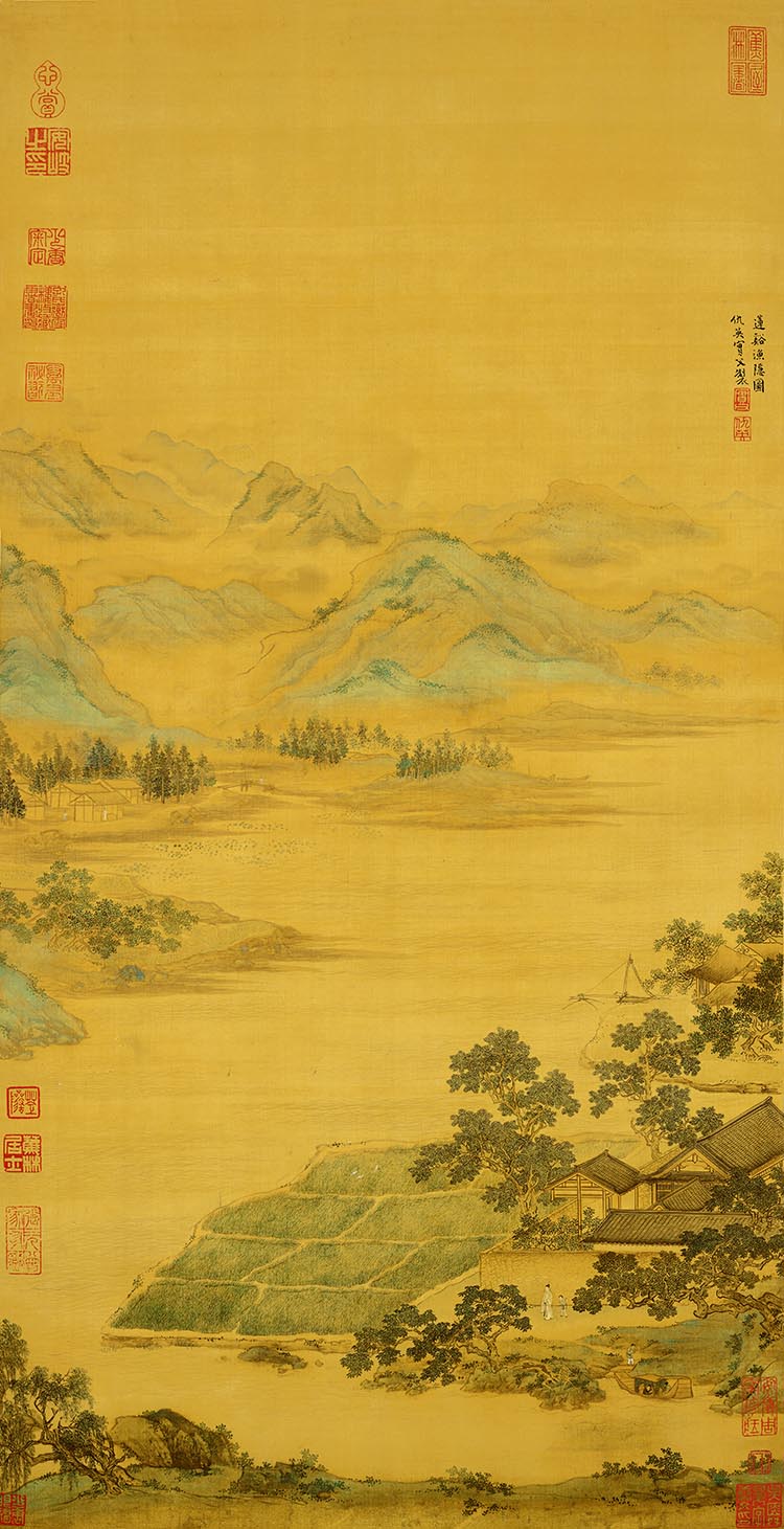 明 仇英 莲溪渔隐图 故宫博物院藏