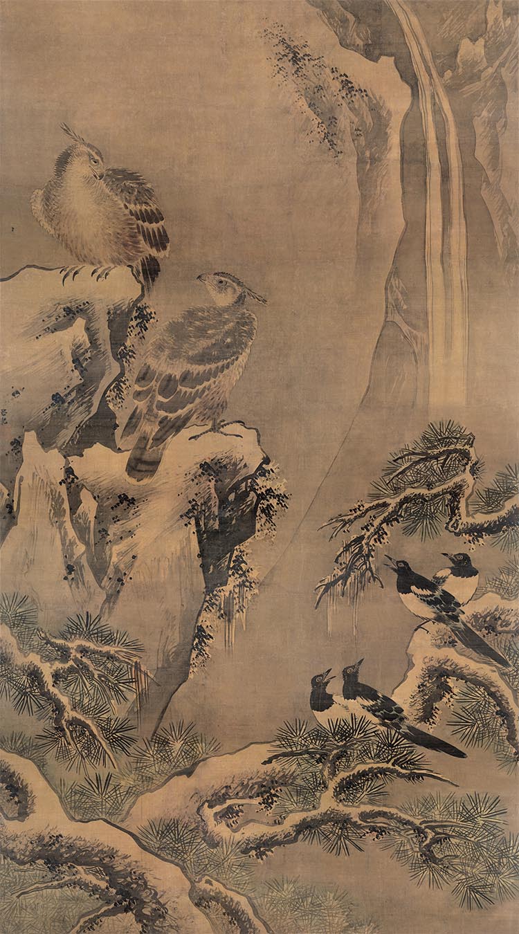 明 吕纪 四喜图 天津博物馆藏