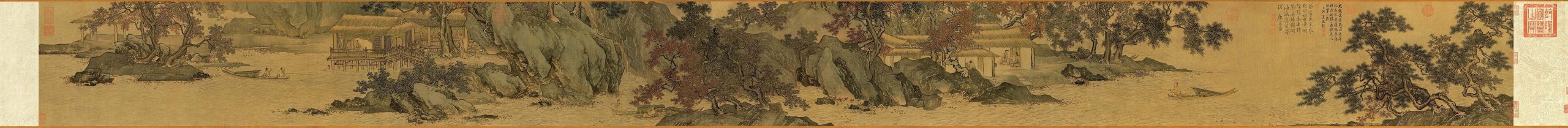 明 唐寅 溪山渔隐图