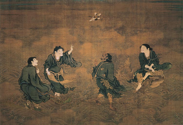 明 商喜 四仙拱寿 台北故宫博物院藏