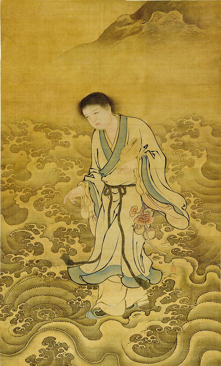 明 商喜 过海图轴