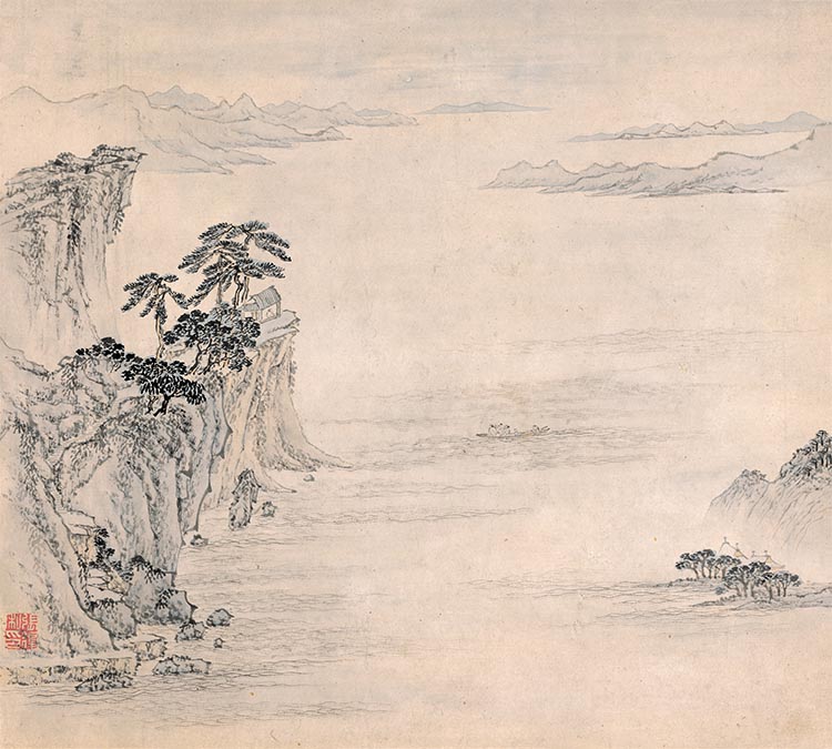 明 张复 潇湘八景图册八开6