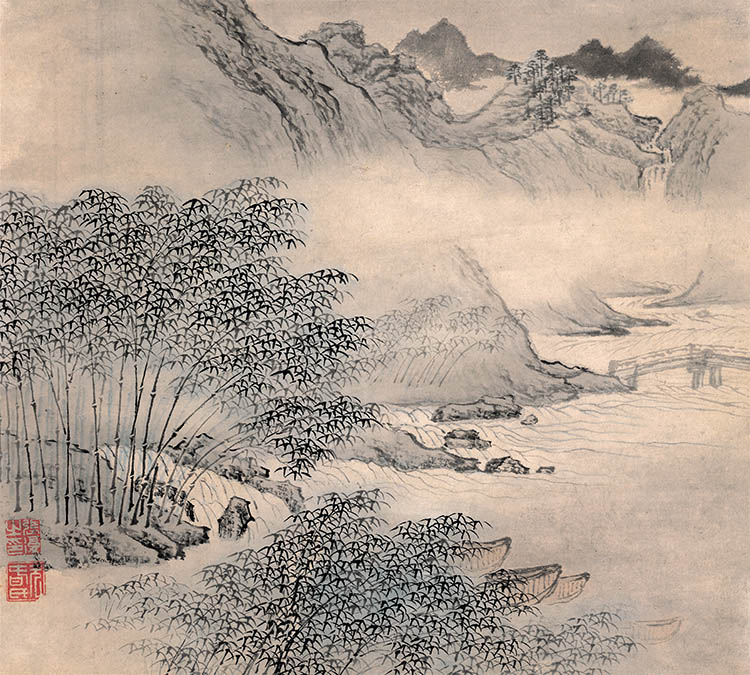 明 张复 潇湘八景图册八开7