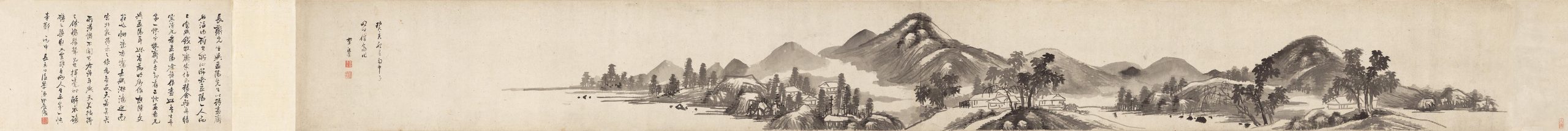 明 李流芳 山水手卷