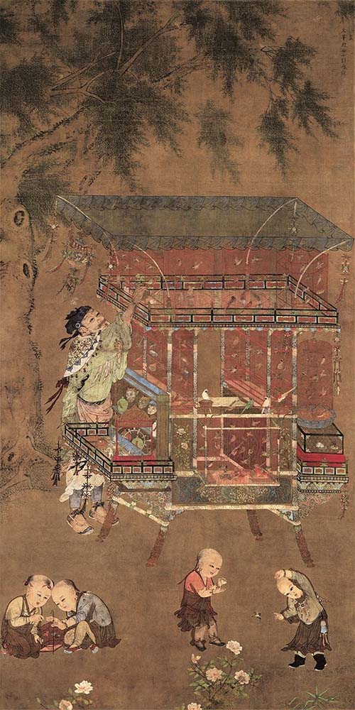 明 计盛 货郎图 故宫博物院藏