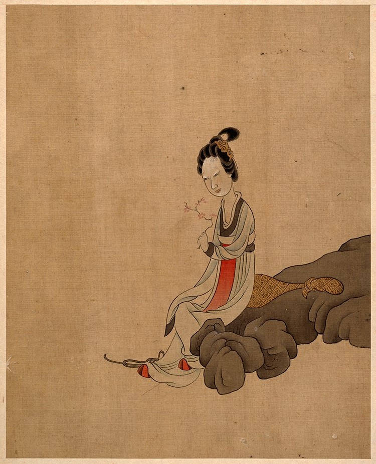 明 陈洪绶 人物山水花鸟册06（大都会博物馆）