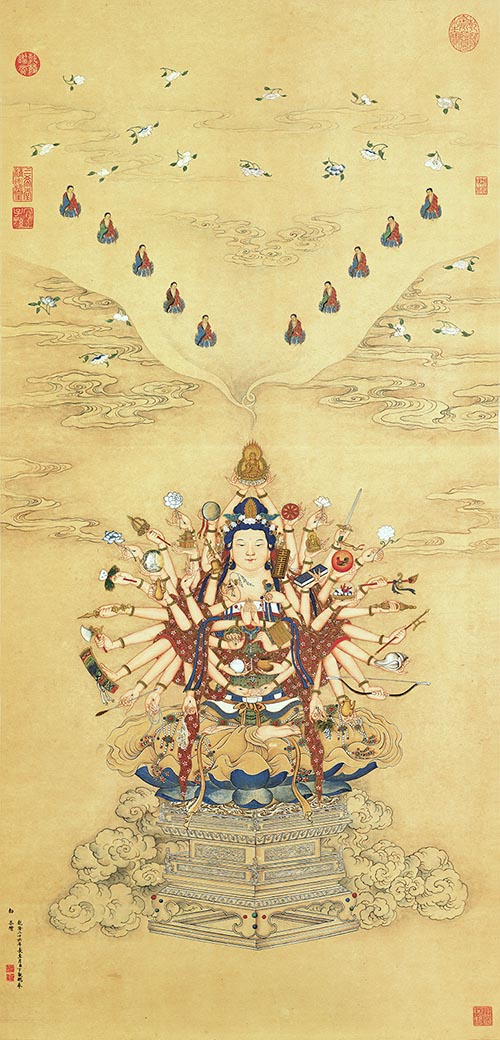 清 丁观鹏 宝相观音 北京故宫博物院藏