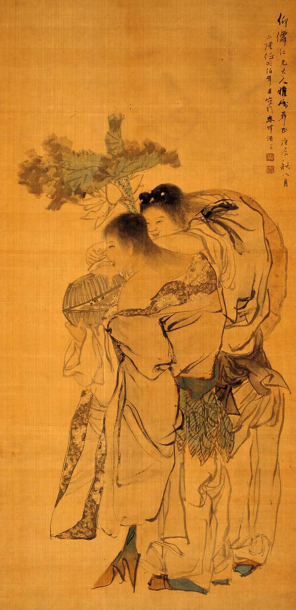 清 任伯年 人物画 古画高清图免费下载