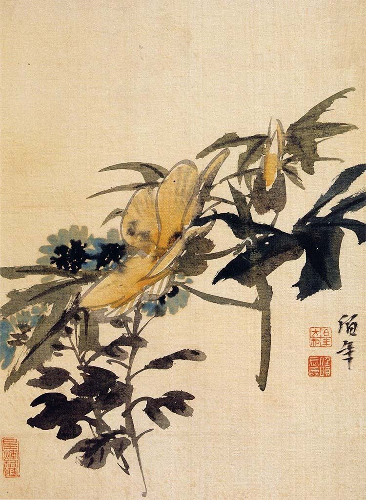 清 任伯年 花鸟图册页03