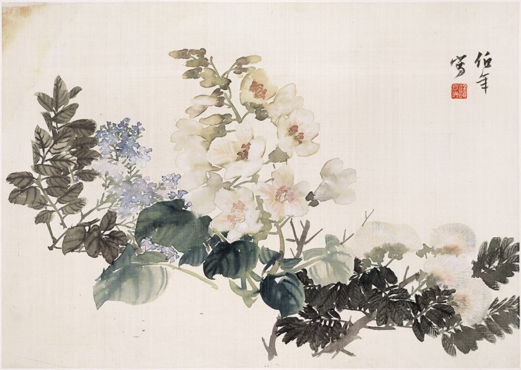 清 任伯年 花卉图册（十二开）07