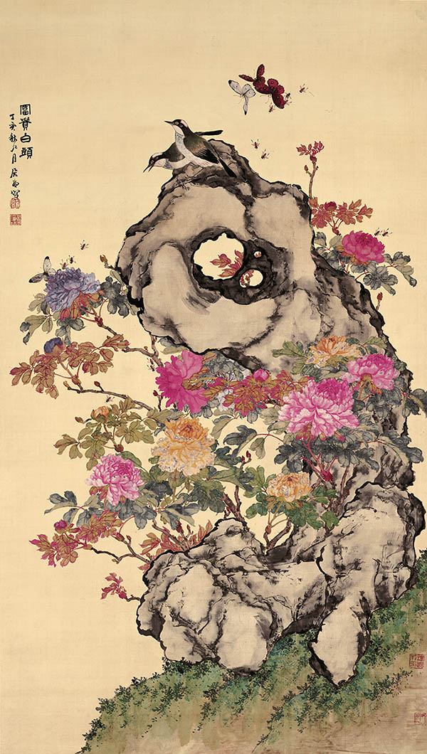 清 居廉 富贵白头图 故宫博物院藏