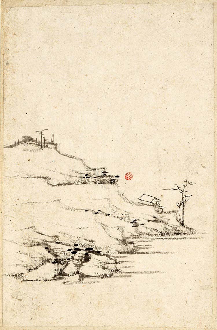 清 弘仁（渐江） 山水册页01