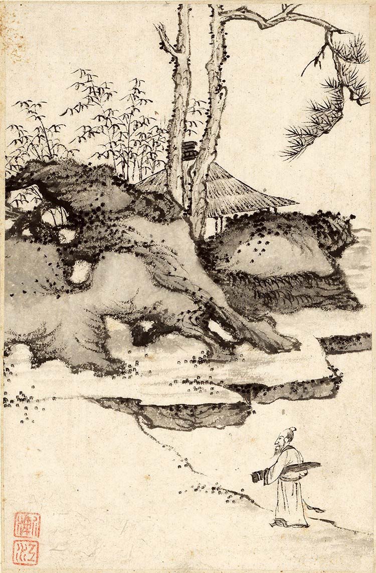 清 弘仁（渐江） 山水册页02