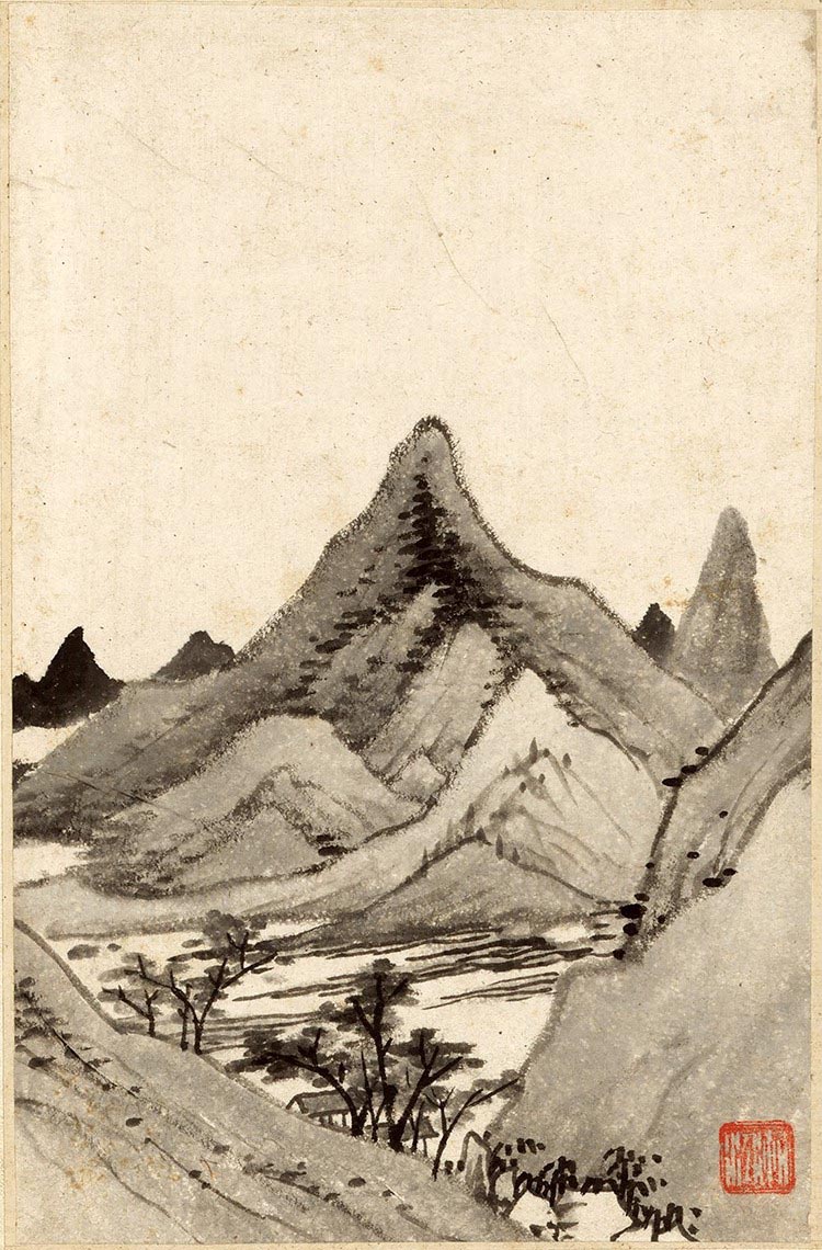 清 弘仁（渐江） 山水册页09