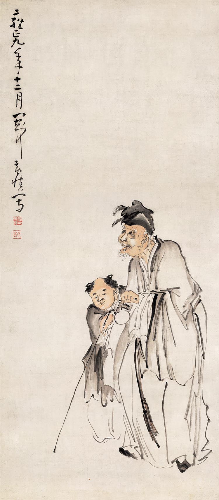 清 黄慎 盲叟图