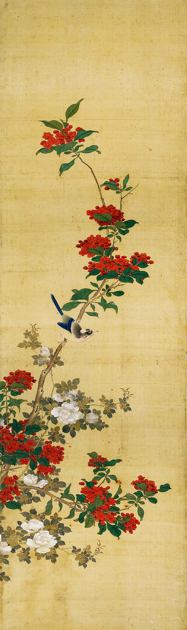 清 陈枚 四季花鸟图屏 八条屏4 高清图下载