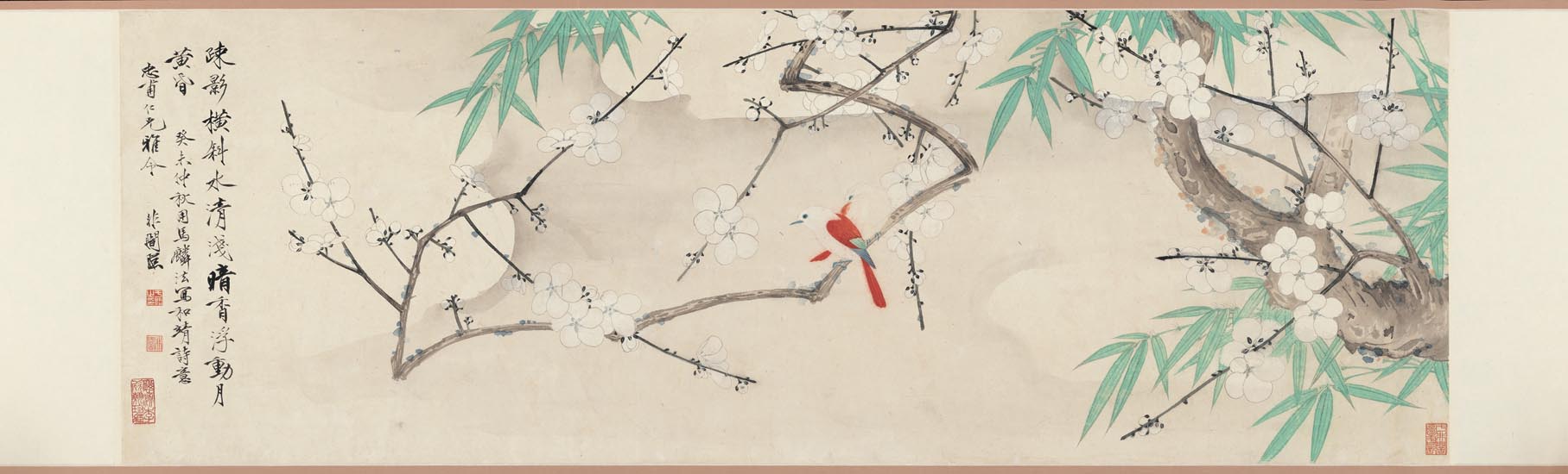 于非闇 雪梅丹雀图 高清图下载