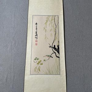 倪田 国画花鸟画 名家字画 客厅装饰画 书房玄关挂画 卷轴字画中国风