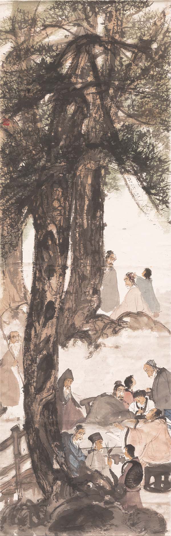 傅抱石 九老图 高清图下载