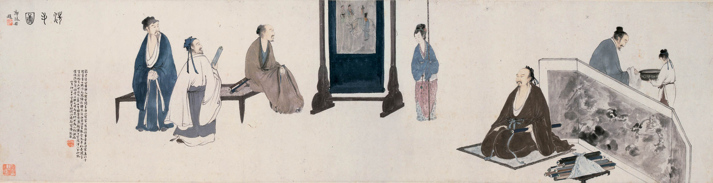 傅抱石 六老图 高清图下载