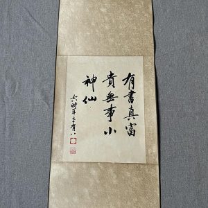 净空书法作品行书 客厅装饰画书房玄关办公室挂画名家字画卷轴画