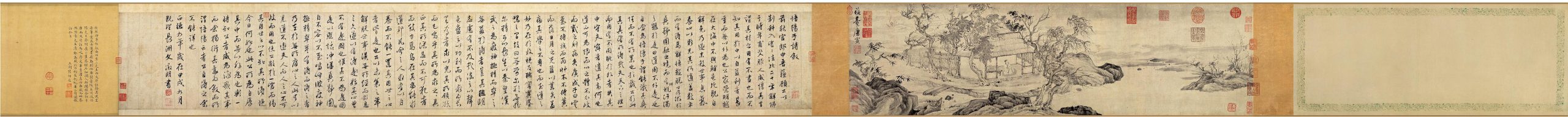 明 唐寅 悟阳子春养性图全卷 高清图下载